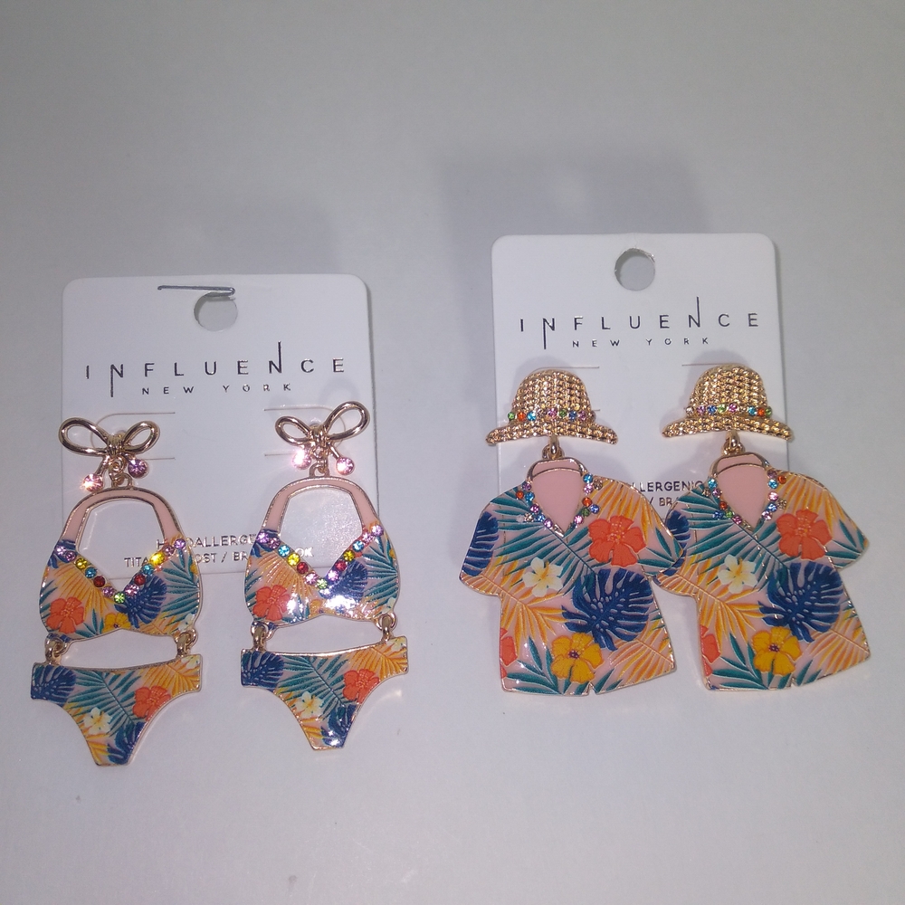 INFLUENCE NEW YORK Tropical Earrings Set